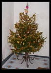 Stojan na vánoční stromek s kyblíčkem na vodu